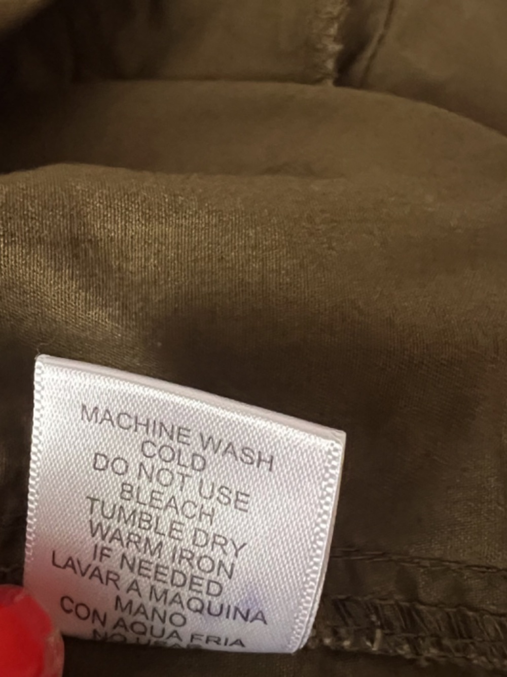 Love Tree Olive Green Utility Anorak Field Jacket Hooded Cargo Military Small - Picture 10 of 12
